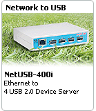 Ethernet to 4 USB Ports Device Server
