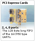 VSCOM 2 to 8 ports PCI Express Cards