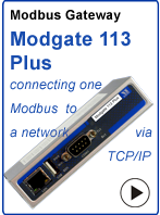 Modbus Ethernet Gateway - ModGate 113 Plus
