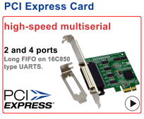 high-speed multiserial,  2,and 4 ports long FIFO