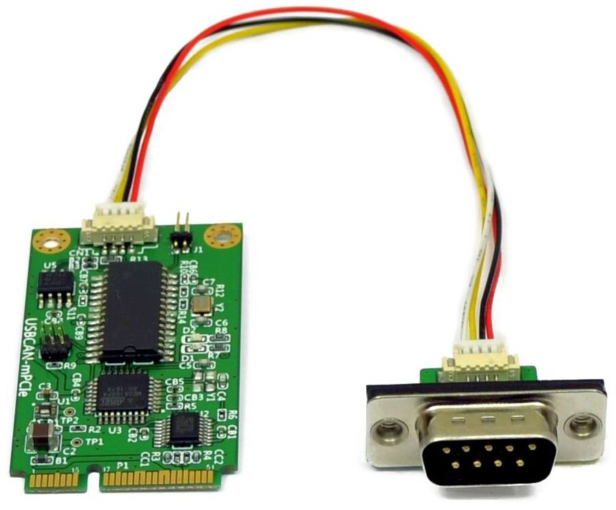USB-CAN Plus mPCIe, a CAN Bus adapter for slot Mini PCI Express