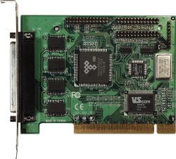 VScom 430L SP PCI, a 4 Port RS232 PCI card, 16C550 UART, 3 parallel ports