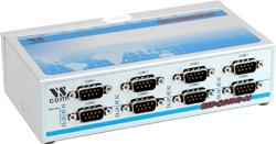 Vscom USB-8COMi-M, an USB to 8 x RS422/485 serial port converter DB9 connector