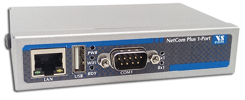 VScom NetCom+ (Plus) 111, a single port Serial Device Server for Ethernet/TCP to RS232
