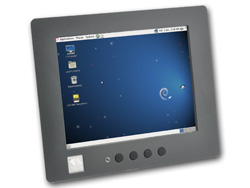 VS-860 RISC Panel PC with 8-inch resistive Touch, supports Linux and Windows CE6