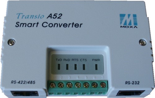 Moxa A52 RS232 to RS422//485 converter